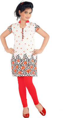 48% OFF on Yellow Dots Girl's Kurti and Legging Set 48% OFF on Yellow Dots Girl's Kurti and Legging Set