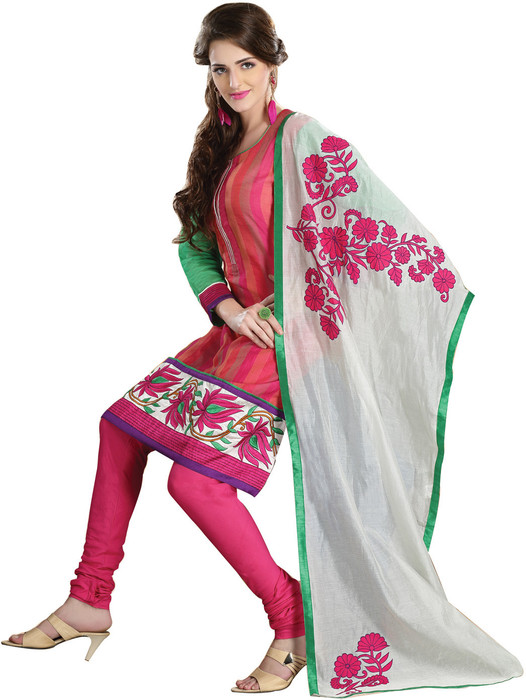 Anamika Cotton Printed Dress/Top Material Fabric - Unstitched - FABDR79W4DP2XKCT