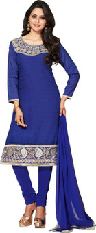 Manvaa Chiffon Self Design Salwar Suit Dupatta Material Unstitched