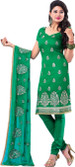 32% OFF on Hiva Cotton Self Design Semi-stitched Salwar Suit Dupatta Material Unstitched