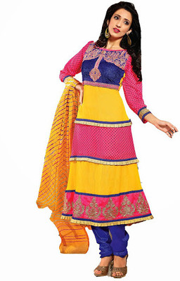 Vineberi Cotton Striped Dress/Top Material Fabric - Unstitched