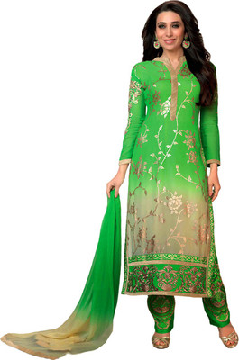 55% OFF on Manjaree Georgette Embroidered Semi-stitched Salwar Suit Dupatta Material Unstitched 55% OFF on Manjaree Georgette Embroidered Semi-stitched Salwar Suit Dupatta Material Unstitched