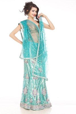 Chhabra 555 Nylon Printed Lehenga Choli Material Unstitched