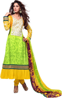 75% OFF on Resham Fabrics Crepe Embroidered Semi-stitched Salwar Suit Dupatta Material Unstitched 75% OFF on Resham Fabrics Crepe Embroidered Semi-stitched Salwar Suit Dupatta Material Unstitched