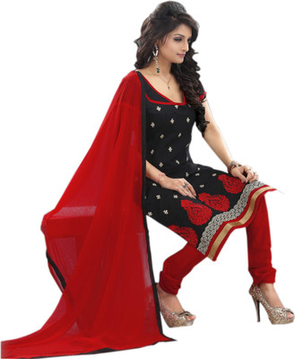 52% OFF on JK apparels Chanderi Self Design Semi-stitched Salwar Suit Dupatta Material Unstitched