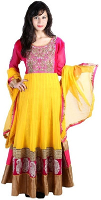 55% OFF on Sabrang Georgette Solid Semi-stitched Salwar Suit Dupatta Material Unstitched 55% OFF on Sabrang Georgette Solid Semi-stitched Salwar Suit Dupatta Material Unstitched