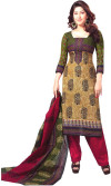 64% OFF on Javuli Cotton Printed Dress/Top Material Unstitched