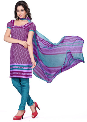 34% OFF on Vimush Fashion Crepe Printed Dress/Top Material Unstitched