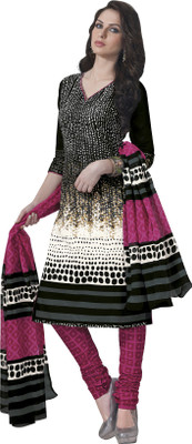 58% OFF on Salwar Studio Cotton Printed Salwar Suit Dupatta Material Unstitched