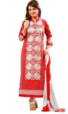 51% OFF on Talrejas Cotton Printed Semi-stitched Salwar Suit Dupatta Material Unstitched