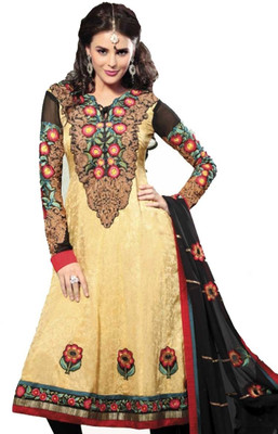 29% OFF on Mehak Boutique Chiffon Printed Semi-stitched Salwar Material Unstitched