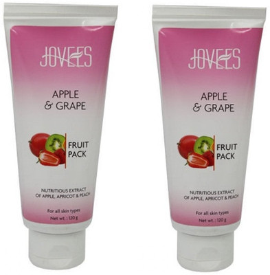 9% OFF on Jovees Herbal Apple & Grape Fruit Pack 240 g 9% OFF on Jovees Herbal Apple & Grape Fruit Pack 240 g