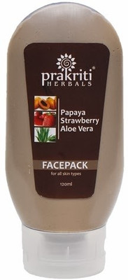 9% OFF on Prakriti Herbals Rejuvenating Papaya Strawberry Aloevera Facepack 120 ml 9% OFF on Prakriti Herbals Rejuvenating Papaya Strawberry Aloevera Facepack 120 ml
