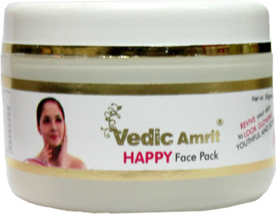 9% OFF on Vedic Amrit Happy Face Pack 50 g