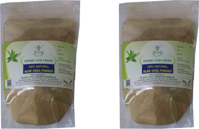 20% OFF on Herbs And Crops Natural Aloevera Powder Combo 454 g