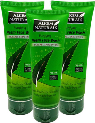 Alkem Naturals Neem Face Wash - Pack of 3 Nos. 3 x 70GM 210 g Alkem Naturals Neem Face Wash - Pack of 3 Nos. 3 x 70GM 210 g