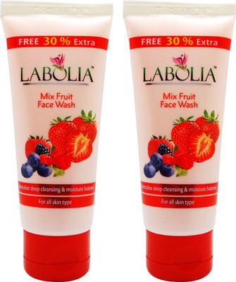 22% OFF on Labolia Mix Fruit Face Wash - 2 Nos. - For All Skin Type - 2 X 65 ML 130 ml 22% OFF on Labolia Mix Fruit Face Wash - 2 Nos. - For All Skin Type - 2 X 65 ML 130 ml