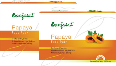 15% OFF on Banjaras Face Pack Papaya 20g X 5 Set Of 2 Pack 200 g 15% OFF on Banjaras Face Pack Papaya 20g X 5 Set Of 2 Pack 200 g