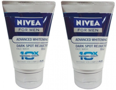Nivea For Men Advanced Whitening DSR Face Wash (Pack Of 2) Face Wash (200 Ml)