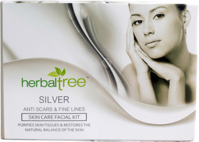 27% OFF on Herbaltree Silver Anti Scars & Fine Lines Skin Care Facial Kit 420 g 27% OFF on Herbaltree Silver Anti Scars & Fine Lines Skin Care Facial Kit 420 g
