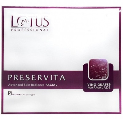 3% OFF on Lotus Herbals Preservita Vino Grapes Marmalade Advanced Skin Radiance Facial Kit 80 g 3% OFF on Lotus Herbals Preservita Vino Grapes Marmalade Advanced Skin Radiance Facial Kit 80 g