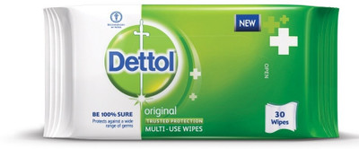 Dettol Original Multi - Use Wipes 30s X 3 Pack of 90 Dettol Original Multi - Use Wipes 30s X 3 Pack of 90