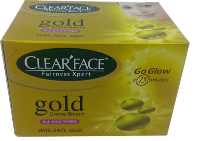 24% OFF on Clear Face Fairness Xpert Gold Cream Bleach 43 g 24% OFF on Clear Face Fairness Xpert Gold Cream Bleach 43 g