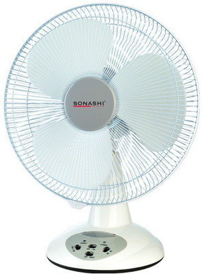 20% OFF on Sonashi Rechargeable 14 Inches , Dual Speed With Oscillation 3-4 Hrs Backup 3 Blade Table Fan((White)) 20% OFF on Sonashi Rechargeable 14 Inches , Dual Speed With Oscillation 3-4 Hrs Backup 3 Blade Table Fan((White))
