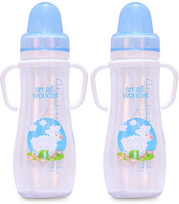 Small Wonder Wonderful Bottle (Pack of 2) - Food Grade Polycarbonate Bottle, BPA Free Liquid Silicone Teat, BPA Free Polypropylene Accessories
