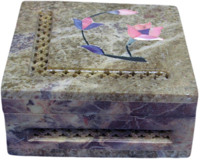 25% OFF on Artist Haat Handcrafted Natural Soapstone With Carving And Inlay Jewellery Vanity Box Beige 25% OFF on Artist Haat Handcrafted Natural Soapstone With Carving And Inlay Jewellery Vanity Box Beige