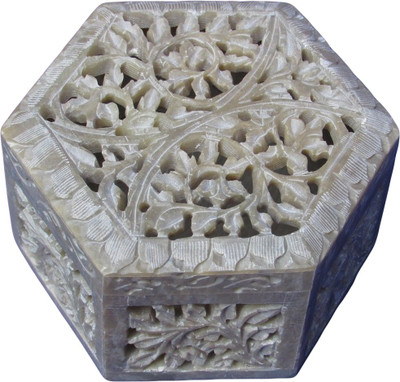 40% OFF on Artist Haat Hand Carved Natural Soapstone Jewellery Vanity Box Beige 40% OFF on Artist Haat Hand Carved Natural Soapstone Jewellery Vanity Box Beige