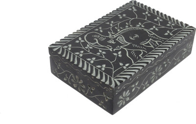37% OFF on Artist Haat Hand Crafted Natural Jewellery Vanity Case Black
