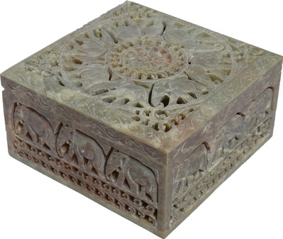 25% OFF on Artist Haat Hand Crafted Natural Jewellery Vanity Case Beige