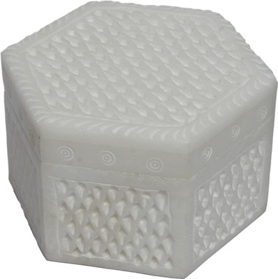 68% OFF on Artist Haat Hand Crafted Natural Jewellery Vanity Case White