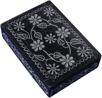 61% OFF on Artist Haat Hand Carved Natural Soapstone Floral Carved Jewellery Vanity Box Black 61% OFF on Artist Haat Hand Carved Natural Soapstone Floral Carved Jewellery Vanity Box Black