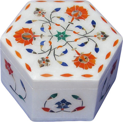 50% OFF on Artist Haat Handcrafted Marble Jewellery Vanity Box White 50% OFF on Artist Haat Handcrafted Marble Jewellery Vanity Box White