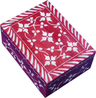 50% OFF on Artist Haat Hand Carved Natural Soapstone Jewellery Vanity Box Red 50% OFF on Artist Haat Hand Carved Natural Soapstone Jewellery Vanity Box Red