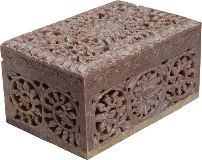 25% OFF on Artist Haat Hand Crafted Natural Jewellery Vanity Case Beige