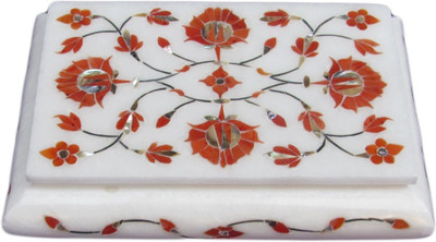 28% OFF on Artist Haat Handcrafted Marble With Floral Inlay Grill Work Jewellery Vanity Box White 28% OFF on Artist Haat Handcrafted Marble With Floral Inlay Grill Work Jewellery Vanity Box White