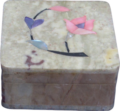 37% OFF on Artist Haat Handcrafted Gift With Inlay Grill Work Jewellery Vanity Box Beige