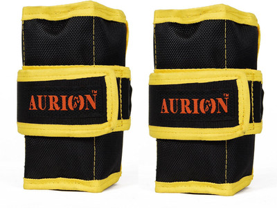 Aurion Aurion 2 Kg Wrist Weight 1 X 2 Fitness Band (Black, Yellow, Pack Of 2)