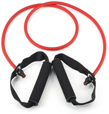 Krazy Fitness Pull String Resistance Tube Light (Level 1) With Door Anchor Resistance Band (Multicolor, Pack Of 1)