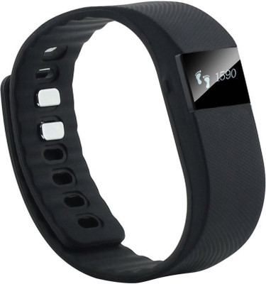 Evana TW64 Waterproof Smart Bracelet Watch_Support Pedometer_Sleep Monitoring_Call Reminder_Clock For_Intex Cloud M6 Fitness Band (Black, Pack Of 1)