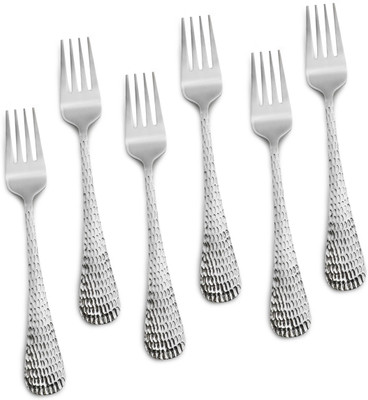 44% OFF on Cuisinier Hammered Stainless Steel Dessert Fork Set Pack of 6 44% OFF on Cuisinier Hammered Stainless Steel Dessert Fork Set Pack of 6