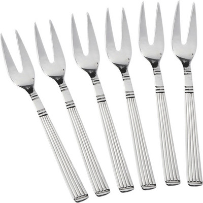 Dinette Pinty Stainless Steel Fruit Fork Set Pack of 6 Dinette Pinty Stainless Steel Fruit Fork Set Pack of 6