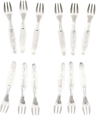 52% OFF on Kitchen Krafts Baby Stainless Steel Fruit Fork Set Pack of 12
