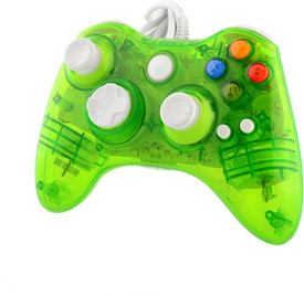 New World Led Light Gaming Controller For Microsoft Xbox 360 And Pc Gamepad (Green, For Xbox 360, PC)