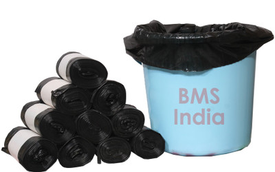BMS India Premium LDPE (60 Bags) Small 5-7 L Garbage Bag (Pack Of 60)