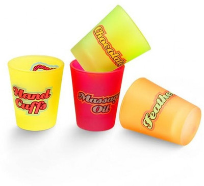 Happily Unmarried Naughty Shot Glass Set Of 4