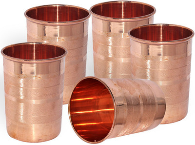 64% OFF on DakshCraft Handmade Pure Copper Tumbler Glass, Set of 5 Glasses DS156 64% OFF on DakshCraft Handmade Pure Copper Tumbler Glass, Set of 5 Glasses DS156